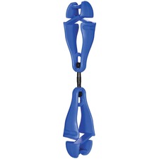 Glove Clips, DualClips, Swivel, Plastic, 1"x4/5"x5-1/2", 6/CT, BE