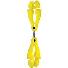 Glove Clips, DualClips, Swivel, Plastic, 1"x4/5"x5-1/2", 6/CT, LM