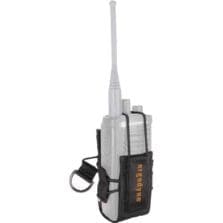 Radio Holster,Tethering, Polyester, Large, 2lb Cap, BK