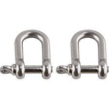Tool Shackles, f/Tethering, 15lb Cap, Small, 2/PK, STST