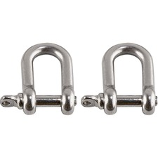 Tool Shackles, f/Tethering, 15lb Cap, Large, 2/PK, STST