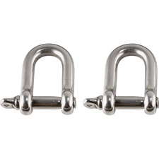 Tool Shackles, f/Tethering, 15lb Cap, X-Large, 2/PK, STST