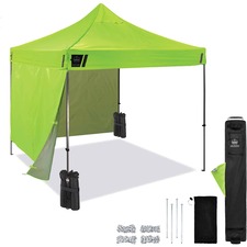 Tent, w/Kit, PopUp, Sun/RainProtect, HiVis, 10'x10', LM