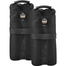 WeightBags, f/Tent, Sand/Dirt, Poly, 10"x7"x4", 2/PK, BK