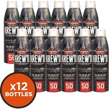 Sunscreen, Spray, SPF50, UVA/UVB, Hypoallergenic, Can, 5.5oz, 12/CT