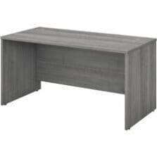 Desk Shell, 2 Gromments, 59.45"x29.37"x29.84", Platinum GY