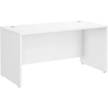Desk Shell, 2 Gromments, 59.45"x29.37"x29.84", White