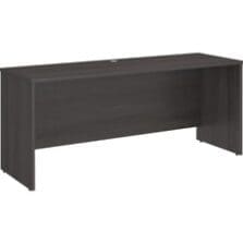 Credenza Desk Shell, 71.02"x23.35"x29.84", Storm Gray