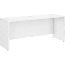 Credenza Desk Shell, 71.02"x23.35"x29.84", White