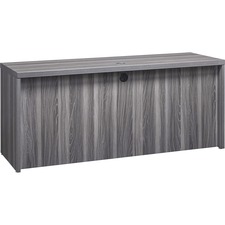 Credenza Shell, w/Mod Panel, 72"x24"x29.5", Gray Steel
