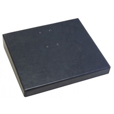 Calendar Holder, No Accents, Leather, 8"Wx7"Lx1"H, Black