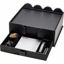 Conference Room Set, 23 Pc, 18-3/5"x17-1/10"x7-1/4", BK