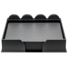 Conference Room Set, Rnd Coasters, 23 Pc, 18-1/4"x16-1/2"x4", GY