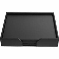 Conference Room Set, Pads, 9 Pc, 18-1/10"x15-2/5"x4", BK