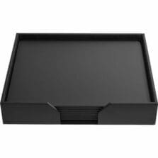 Conference Room Set, Pads, 9 Pc, 21-1/10"x17-2/5"x4", BK