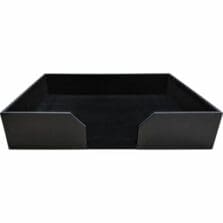 Conference Pad Holder, No Coasters, 18-1/10"x15-2/5"x4", BK