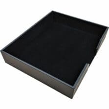 Conference Pad Holder, No Coasters, 18-1/10"x15-2/5"x4", BK