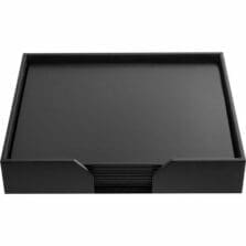 Conference Room Set, Pads, 9 Pc, 21-1/10"x17-2/5"x4", BK