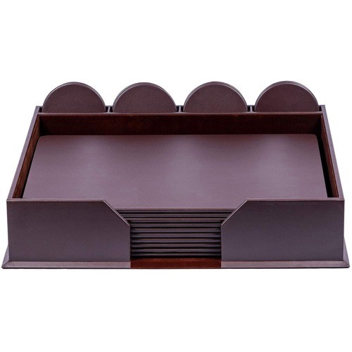Conference Room Set, Rnd Coasters, 23 Pc, 18-1/4"x16-1/2"x4", BN