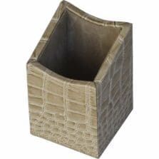 Pencil Cup, Breeze, 3-3/10"x3-1/4"x5", BG