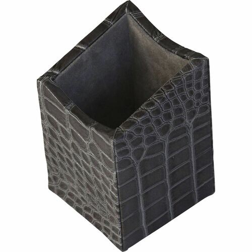 Pencil Cup, Castlerock, 3-3/10"x3-1/4"x5", GY