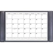 Desk Pad, w/ Calendar Insert, 34"x20"x1/2", BK