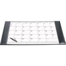 Desk Pad, w/ Calendar Insert, Rustic, 34"x20"x1/2", BK