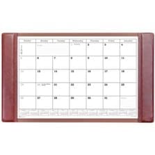 Desk Pad, w/ Calendar Insert, Mocha, 34"x20"x1/2", BN