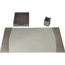 Desk Set, 3 Pc, Crocodile, Breeze, 34-3/4"x20-3/4"x5-2/5", BG