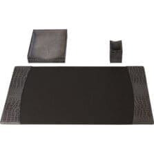 Desk Set, 3 Pc, Crocodile, Castlerock, 34-3/4"x20-3/4"x5-2/5", GY