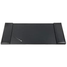 Desk Mat, w/ Folding Side Rails, 34"x20"x1", BK