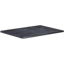 Tabletop, In/Out, Rectangle, 30"Wx48"H, Black Steel
