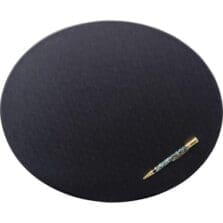 Conference Pad, Oval, 17"x14"x1/4", BK