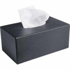 Tissue Box Cover, 9-3/5"x5-2/5"x4-1/10", BK