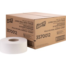 Bath Tissue Roll, Jumbo, 2-Ply, 3.3"x700', 8.88"Dia, 12/CT, WE