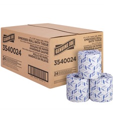 Bathroom Tissue, 2-Ply, 400Shts/RL, 4"x3-3/4", 24/CT, WE