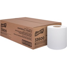 Centerpull Towel Rolls, 7.65"x8.9", 600Sht/RL, 6RL/CT, White