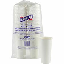 Hot Coffee Cups, 20oz, 50/PK, White