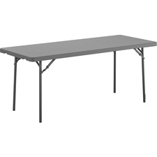Table, Folding, B Mold, 72"Wx4"Lx29-1/4"H, Gray