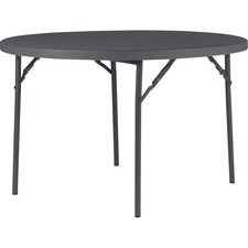 Table, Folding, Round, 48"Wx48"Lx29-3/10"H, Gray