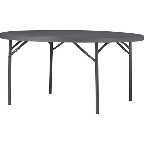 Table, Folding, Round, 60"Wx60"Lx29-3/10"H, Gray