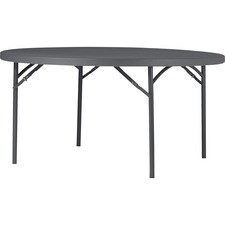 Table, Folding, Round, 60"Wx60"Lx29-3/10"H, Gray