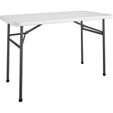 Table, Utility, Folding, 48"Wx24"Dx29-1/4"H, White