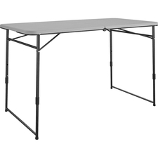 Table, Utility, Fold-in-Half, 48"Wx24"Dx28"H, Gray