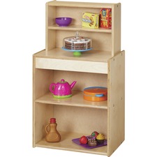 Cupboard, f/Play Kitchen, 4-Shelf, 18"x12"x32-1/2", Baltic