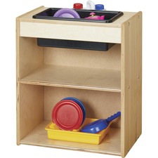 Sink, f/Play Kitchen, 2-Shelf, 18"x12"x23", Baltic