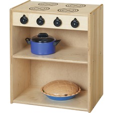 Stove, f/Play Kitchen, 2-Shelf, 18"x12"x21-1/2", Baltic