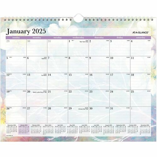 Dreams Monthly Wall Calendar, Seasonal Artwork, 15 x 12, Multicolor Sheets, 12-Month (Jan to Dec): 2026