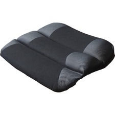Seat Cushion, Memory Foam, 1-3/4"Wx15"Lx18-1/2"H, Black/Gray