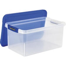 File Box, Stackable, TAA Compl, 14-1/5"x20"x10-5/8", CL/BE